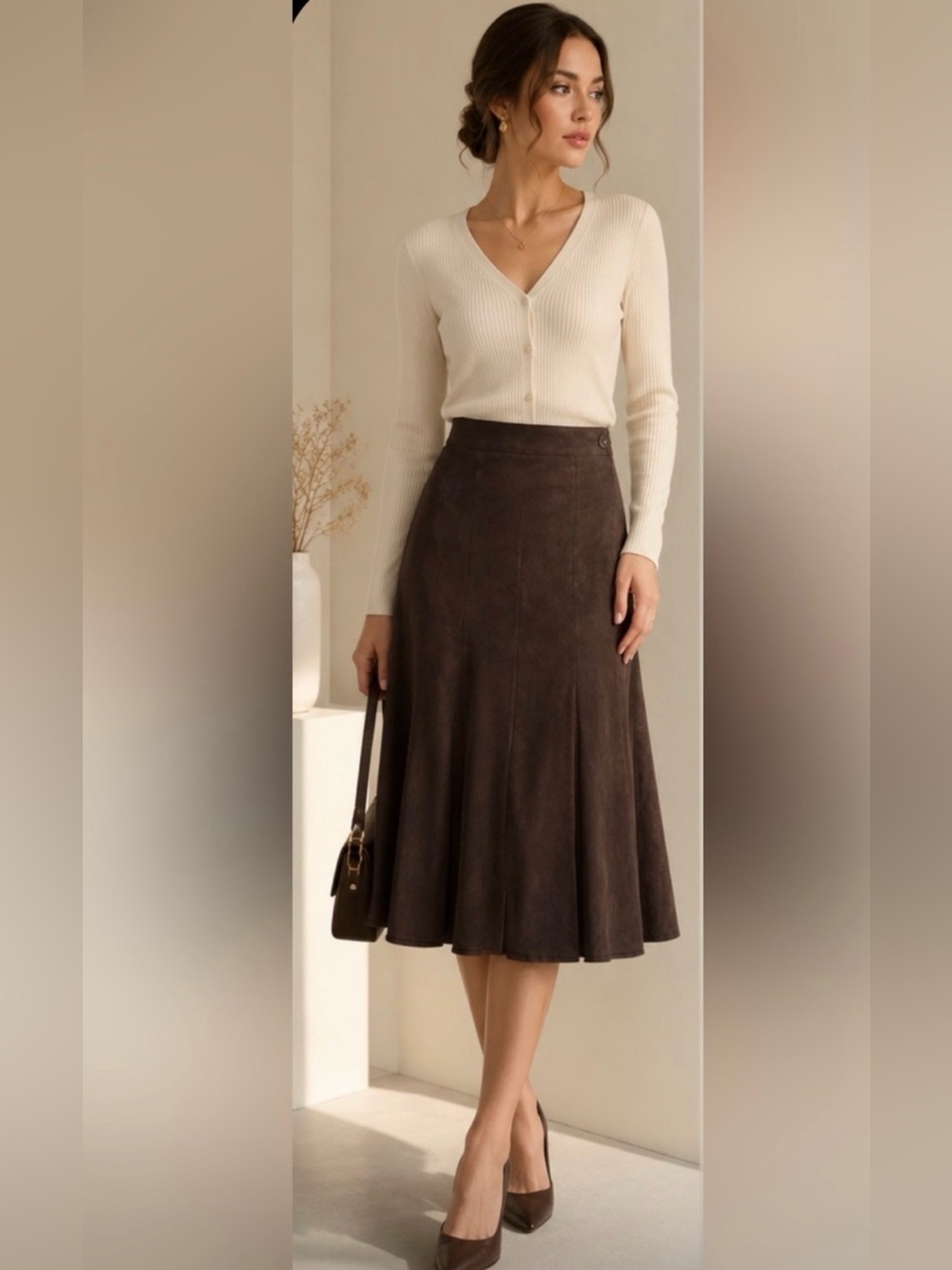Dressbarn Suede Skirt